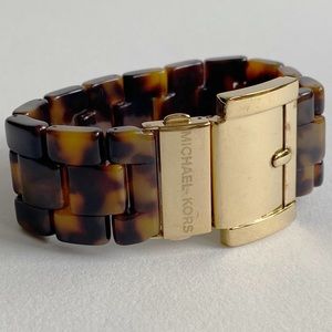 Michael Kors Tortoiseshell and Gold Bracelet